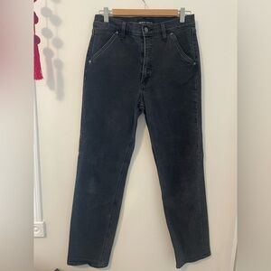Denim Forum faded black jeans